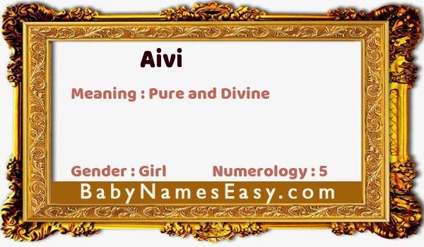 Aivi name meaning