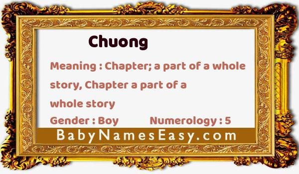 Chuong name meaning