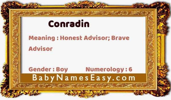 Conradin name meaning