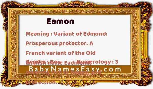 Eamon name meaning