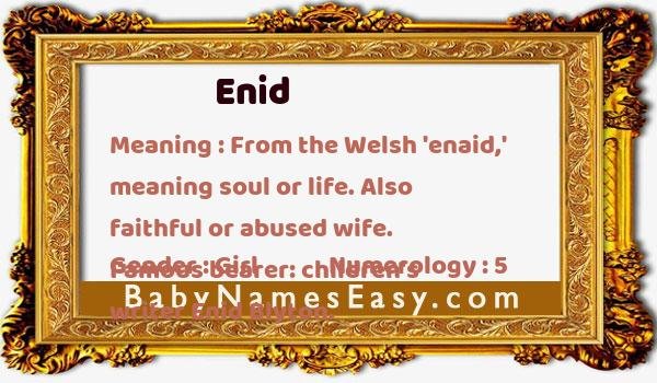 Enid name meaning