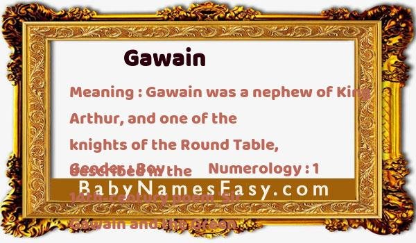 Gawain name meaning
