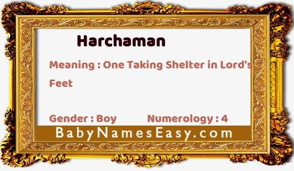 Harchaman name meaning