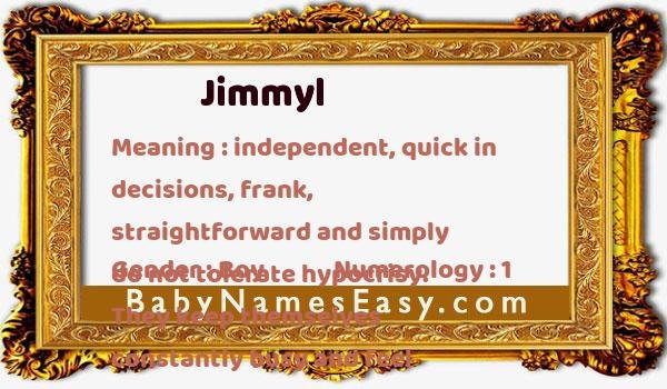 Jimmyl name meaning