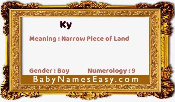Ky name meaning