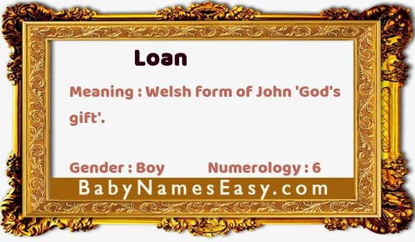 Loan name meaning