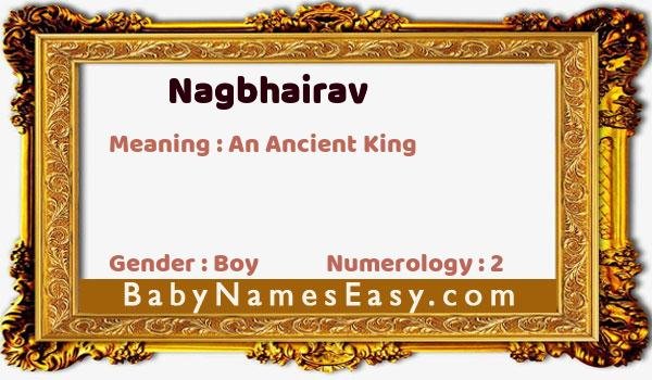 Nagbhairav name meaning