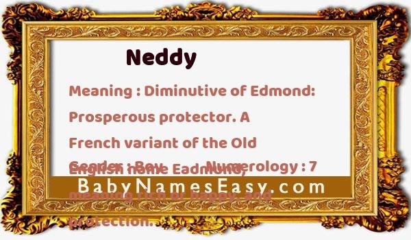Neddy name meaning