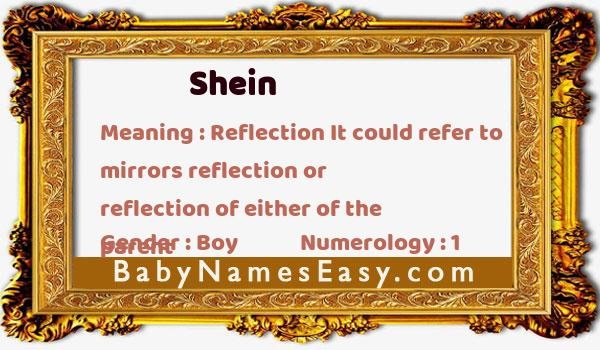 Shein name meaning