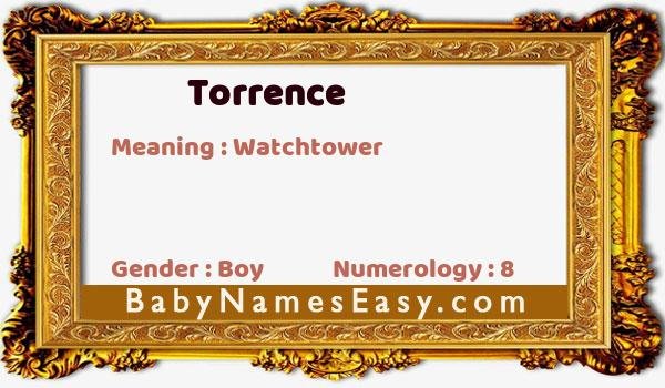 Torrence name meaning