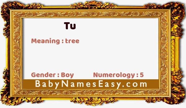 Tu name meaning